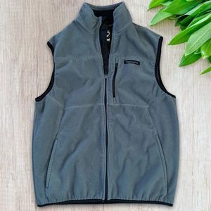 Timberland Mens gray full zip fleece vest size small